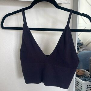 Black bralette/ crop tank top